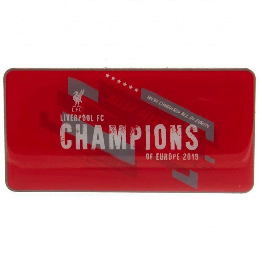 Liverpool FC Champions Of Europe Fridge Magnet / Red
